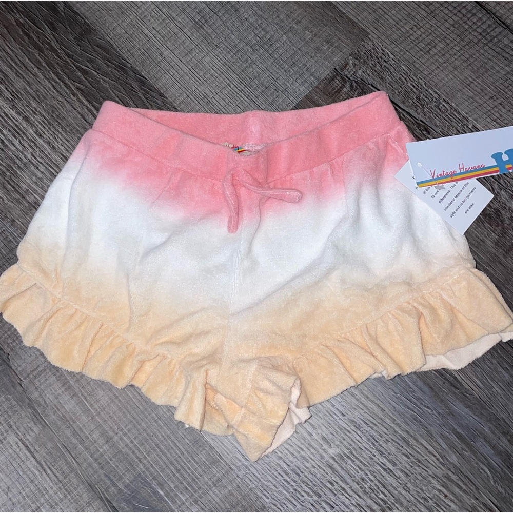 Vintage Havana Girl’s Shorts Size 14 Large  Terry Ombre NWT